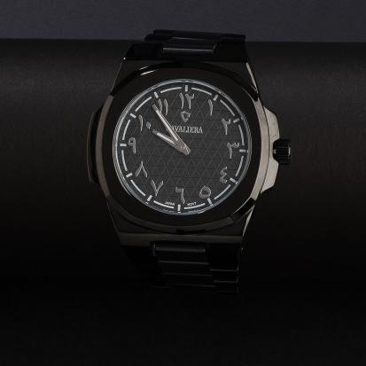 ساعة رجاليه ستيل لون اسود CL34BB