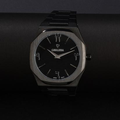 ساعة رجاليه ستيل لون اسود CL48BB