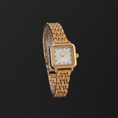 ساعة نسائية ستيل ذهبي كاروسيل CA401GW