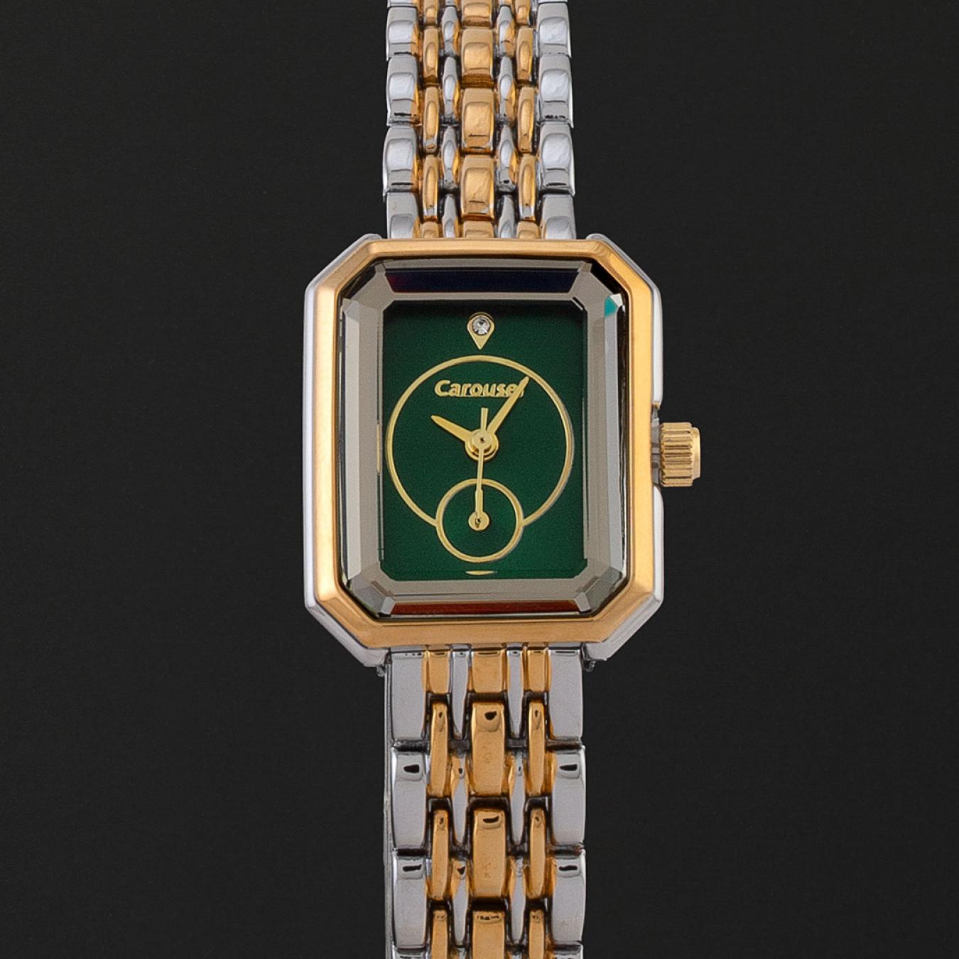ساعة كاروسيل نسائية مينا اخضر CA409SN