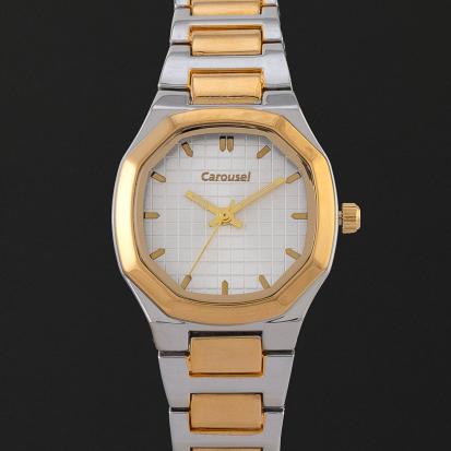 ساعة كاروسيل نسائية مينا ابيض CA442GW