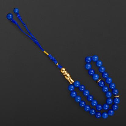 سبحة اونكس ازرق شكة تيتانيوم 1075G
