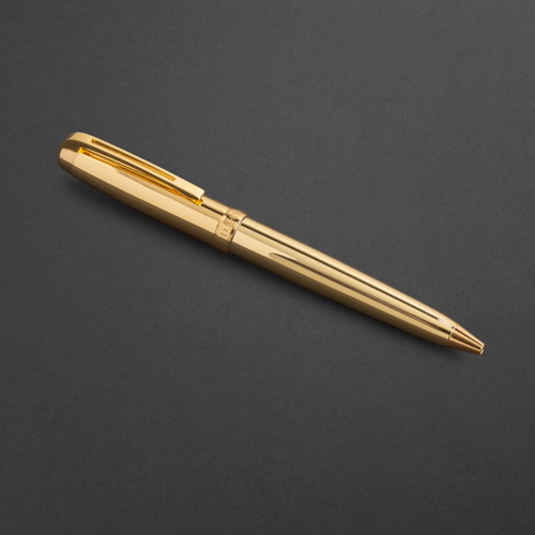 طقم قلم وكبك ذهبي اسود ماركة الدهنج D2173GG