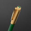 طقم قلم وكبك ذهبي اخضر ماركة الدهنج D9131GGR - 3