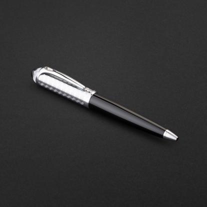 قلم اسود فضي ماركة الدهنج D509SB-P