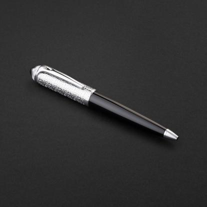 قلم اسود فضي ماركة الدهنج D512SB-P