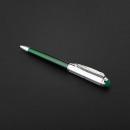 طقم قلم وكبك فضي اخضر ماركة الدهنج D514SG-S - 3