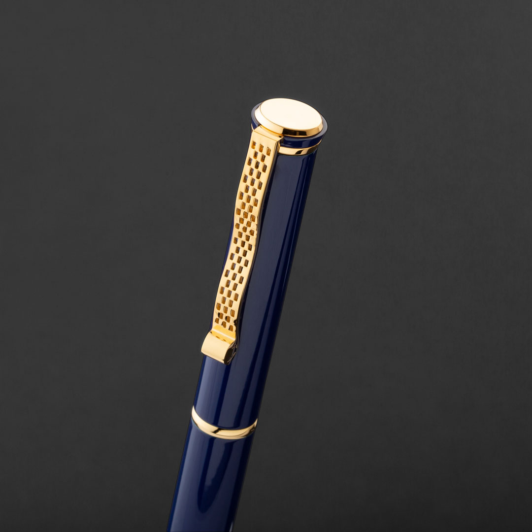 قلم ذهبي ازرق ماركة الدهنج D517GU-P