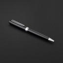 طقم قلم وكبك اسود فضي ماركة الدهنج D518SB-S - 2