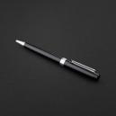 طقم قلم وكبك اسود فضي ماركة الدهنج D518SB-S - 3