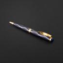 طقم قلم وكبك ازرق ذهبي ماركة الدهنج D522GU-S - 3