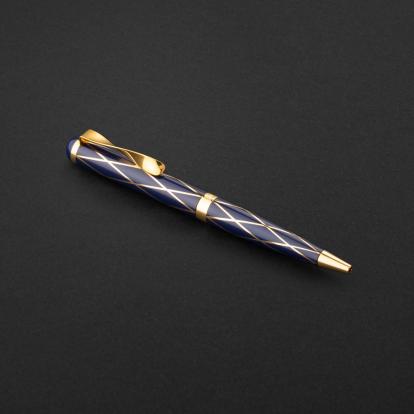 قلم ازرق ذهبي ماركة الدهنج D522GU-P
