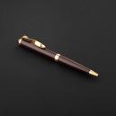طقم قلم وكبك بني ذهبي ماركة الدهنج D524GN-S - 2
