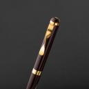 طقم قلم وكبك بني ذهبي ماركة الدهنج D524GN-S - 1