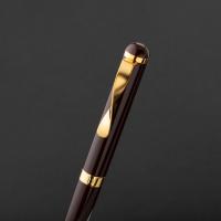 طقم قلم وكبك بني ذهبي ماركة الدهنج D524GN-S
