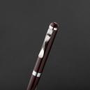 طقم قلم وكبك فضي بني ماركة الدهنج D525SN-S - 1