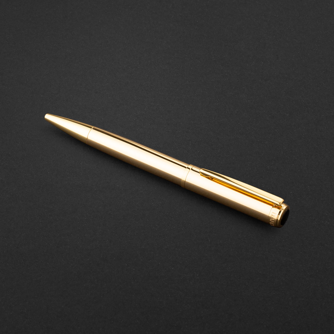 طقم قلم وكبك ذهبي فضي ماركة الدهنج D527GG-S