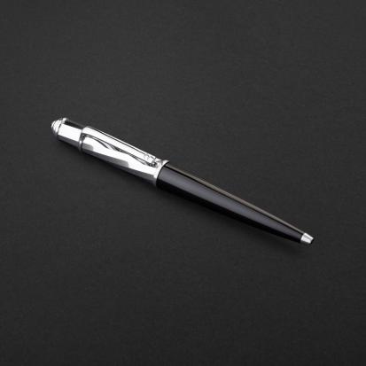 قلم اسود فضي ماركة الدهنج D529SB-P