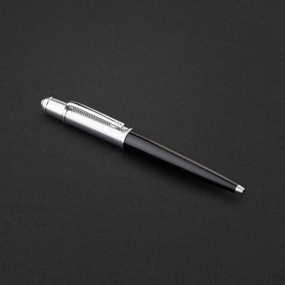 قلم اسود فضي ماركة الدهنج D531SB-P