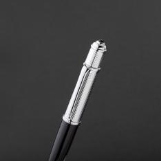قلم اسود فضي ماركة الدهنج D531SB-P