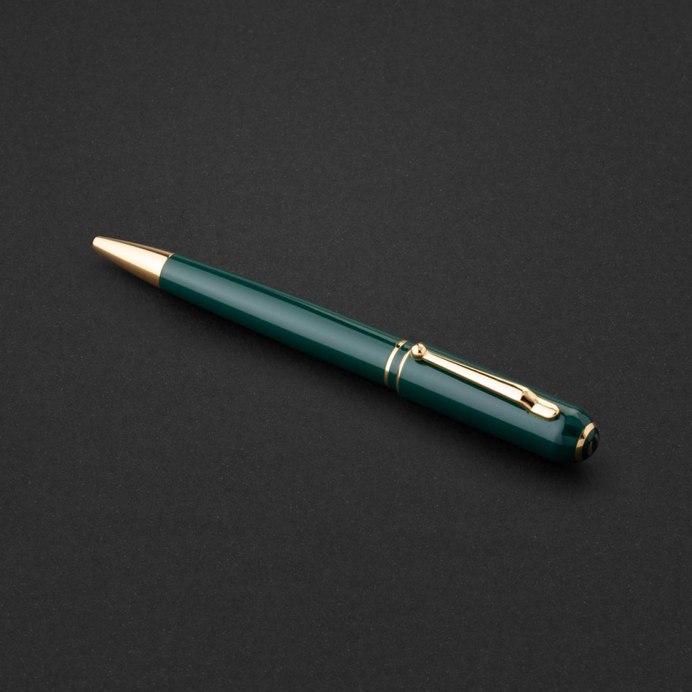 قلم اخضر ذهبي ماركة الدهنج D536GG-P