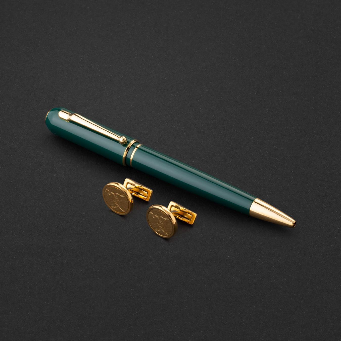 طقم قلم وكبك ماركة الدهنج D536GG-S