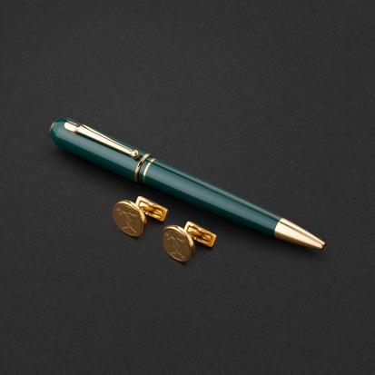 طقم قلم وكبك ماركة الدهنج D536GG-S
