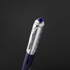 قلم ازرق فضي ماركة الدهنج D538SU-P
