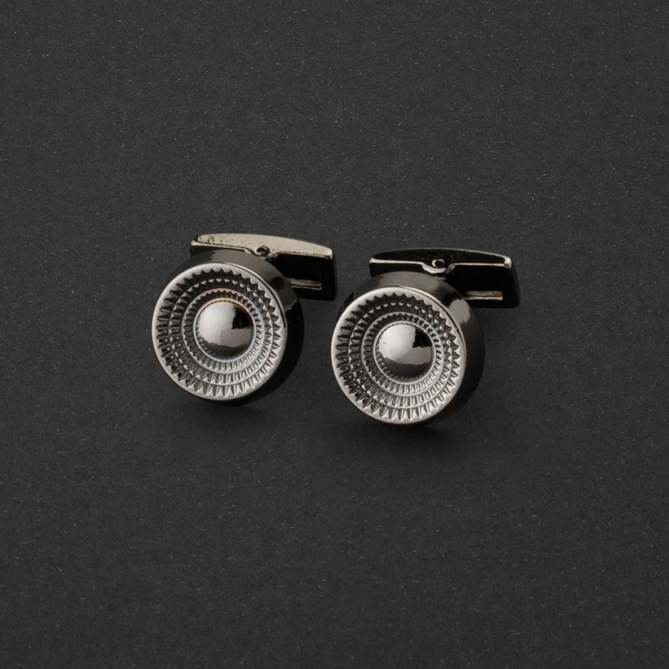 طقم قلم وكبك فضي غامق ماركة قريفون 4123MM