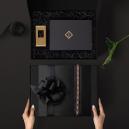 صندوق هديه دنهل شماغ رجالي و عطر مع التخصيص A26 - 1