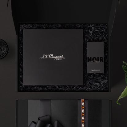 بوكس هدايا اس تي ديبون شماغ و عطر مع التخصيص A6