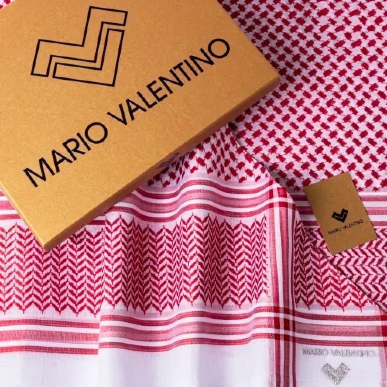 شماغ ماريو فالنتينو احمر ايطالي SV0R15