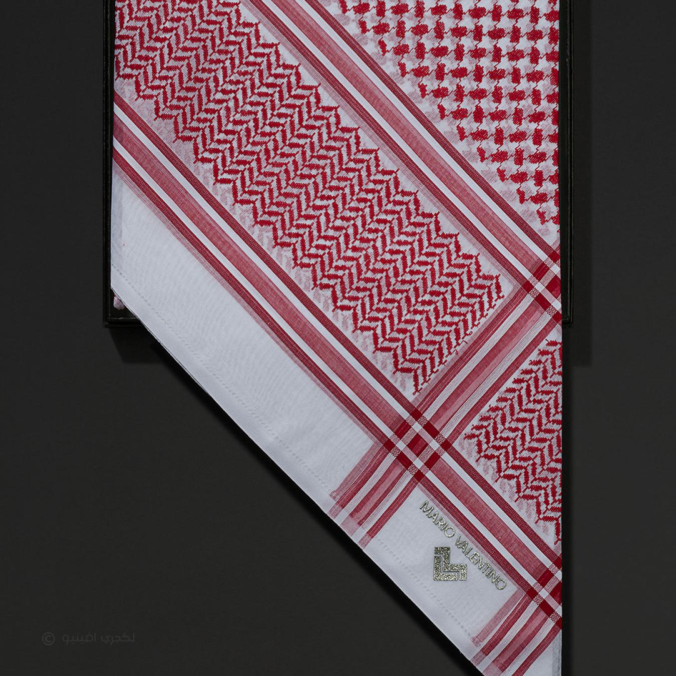 شماغ ماريو فالنتينو احمر ايطالي SV0R15