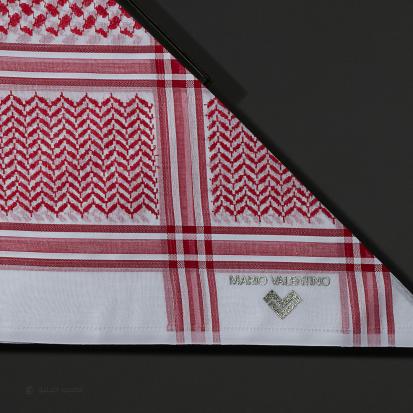 شماغ ماريو فالنتينو احمر ايطالي SV0R15