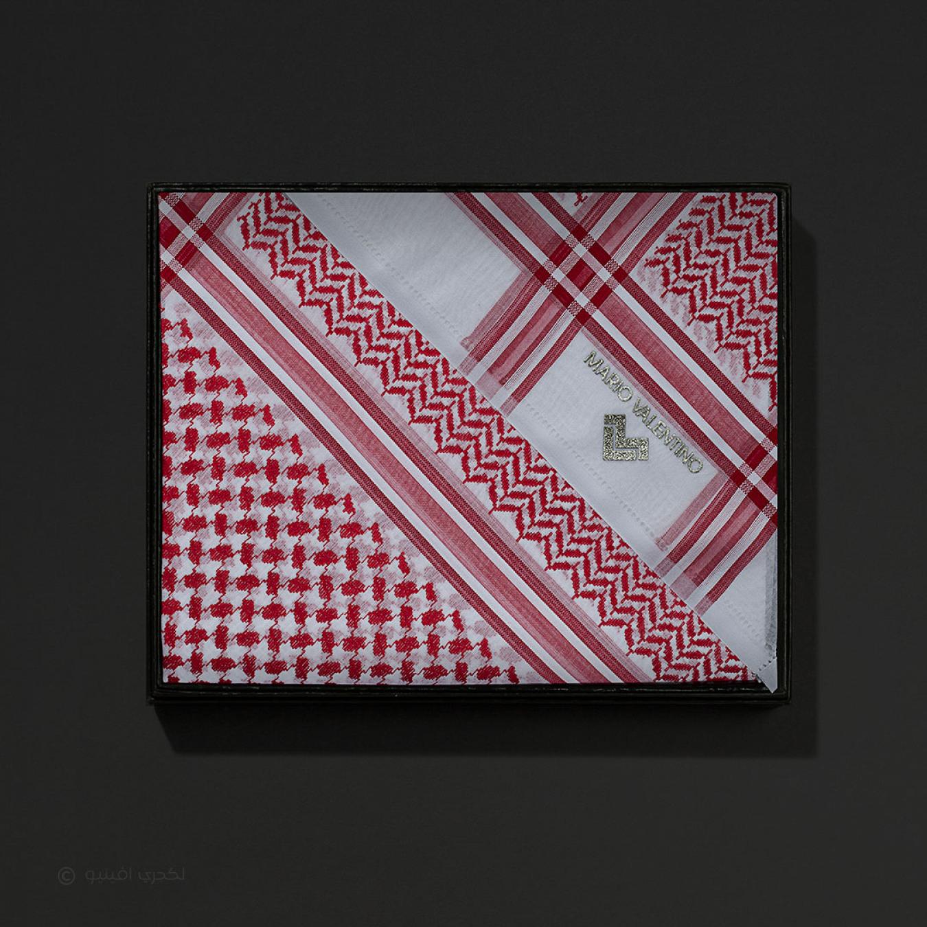شماغ ماريو فالنتينو احمر ايطالي SV0R15