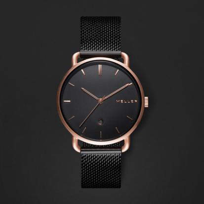 ساعة نسائيه فخمه ميلر أسود ومينا أسود W3R-2BLACK 