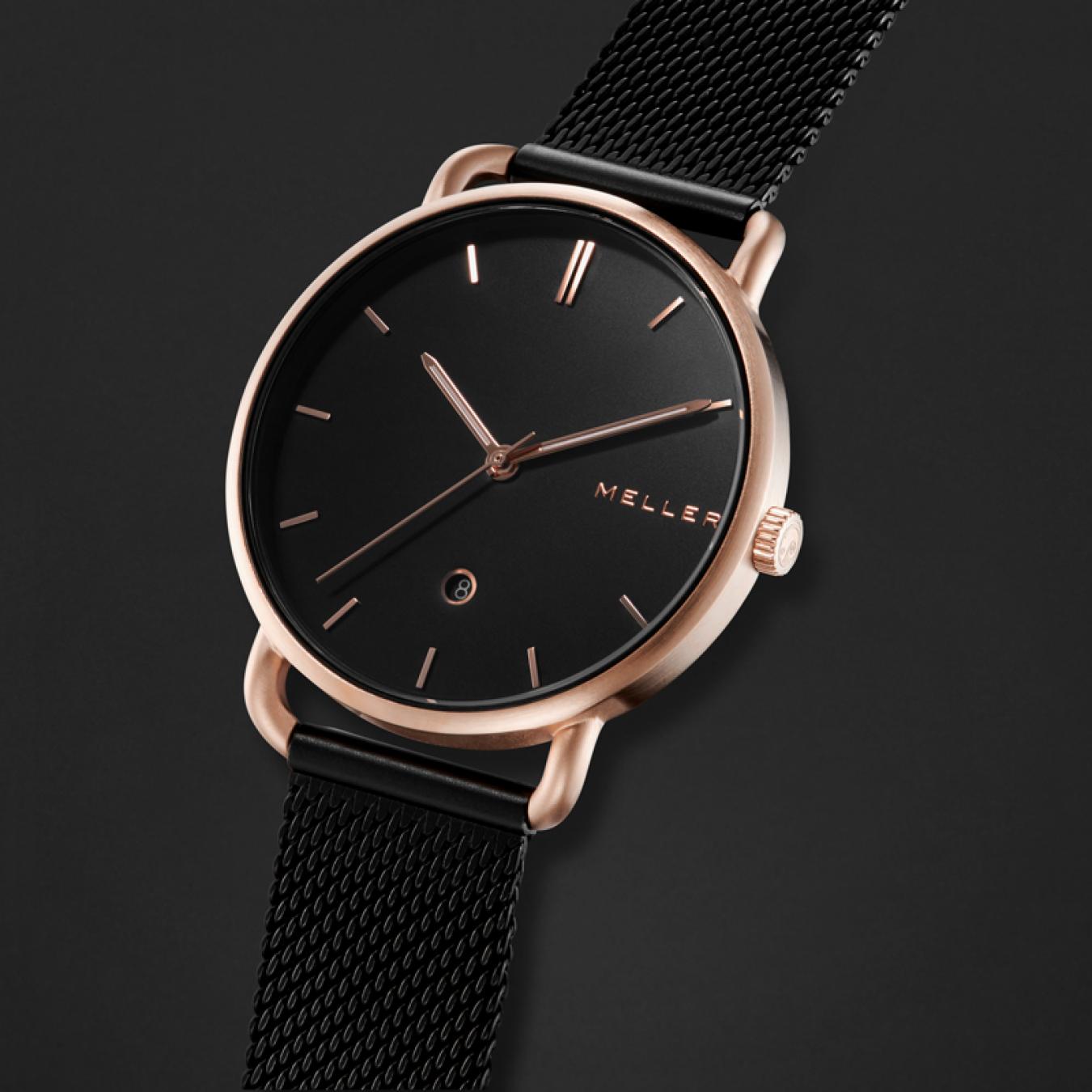 ساعة نسائيه فخمه ميلر أسود ومينا أسود W3R-2BLACK 
