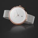ساعة نسائية ماركة ميلر فضي ومينا أبيض W5RB-2SILVER - 2