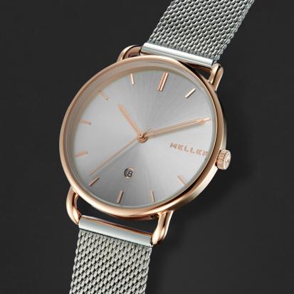ساعة فخمة ميلر فضي ومينا فضي W3RP-2SILVER