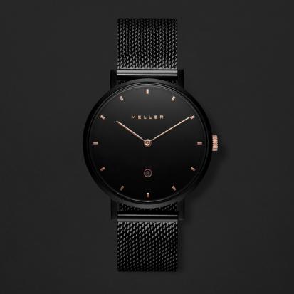 ساعة نسائيه ماركة ميلر أسود ومينا أسود W1NR-2BLACK