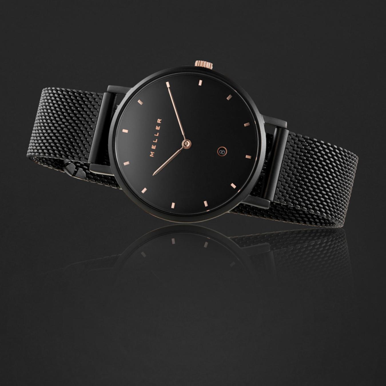ساعة نسائيه ماركة ميلر أسود ومينا أسود W1NR-2BLACK