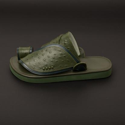 حذاء جلد طبيعي شرقي اخضر MH158