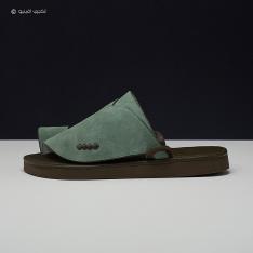 حذاء شمواه جلد طبيعي اخضر MK10