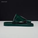 حذاء شرقي كلاسيك جلد طبيعي اخضر غامق MK31 - 2