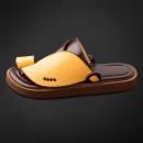 حذاء رسمي جلد طبيعي بني أصفر MS207 - 1