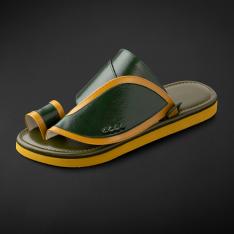 حذاء شرقي كلاسيكي اخضر زيتي سوادنس MS220