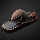 حذاء فاخر اسود عنابي جلد طبيعي MS224 - 2