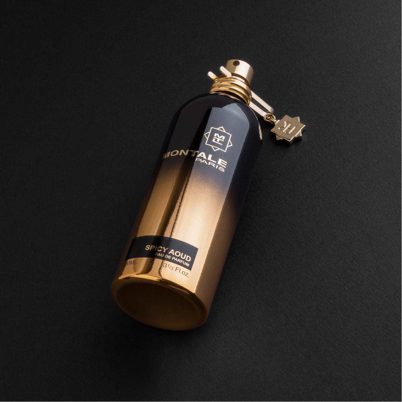 هدية وردة وشمعة مع عطر مونتال سبايسي عود