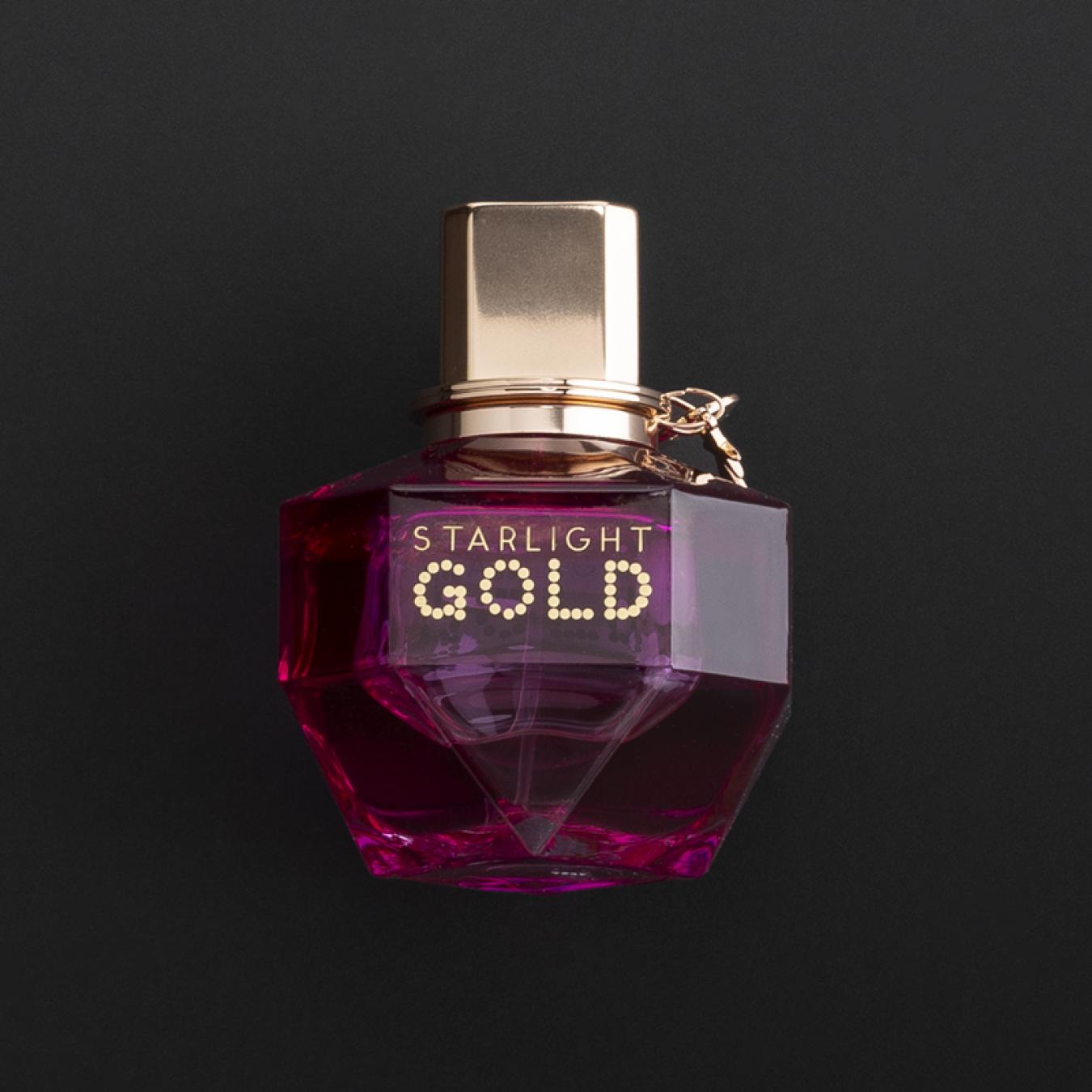 هدية وردة وشمعة مع عطر اتيان اجنر ستار لايت قولد