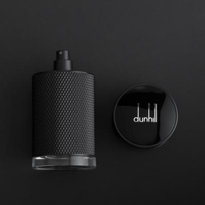 صندوق هدايا اسود ورد و عطر دنهل 